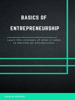 cover image of The Basics of Entrepreneurship